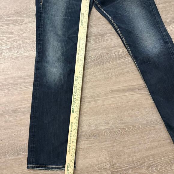 VTG Silver Jeans Lola 17 Bootcut Jeans Womens 28x32 Dark Wash Y2K Stud Pocket - Picture 5 of 9